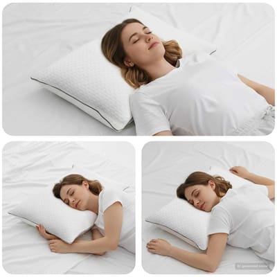 vidaXL - Shread - Slaapkussen - Wit - 70 - x - 50 - x - 18 - cm - Traagschuim