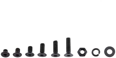 Dailygoody - 300 stks inbusschroeven set - Bouten en moeren - Volledige draad en platte kop - Zwart gelegeerd staal - Schroeven assortiment - Geschikt
