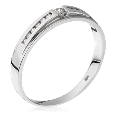 Orphelia RD-3371/52 - Ring - 18 Karaat Witgoud / Diamant 0.19 ct