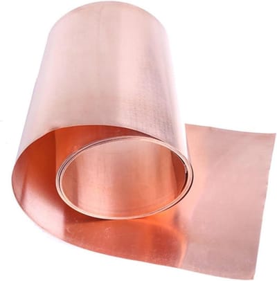 Koperen Plaat - Metaal Folie - Hobby Projecten - Hoge Zuiverheid - 0.3x10x1000 mm - Koperkleur