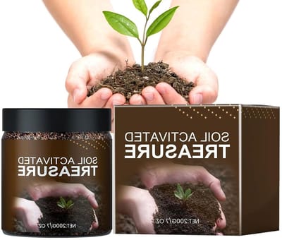 Biologische Bodemactivator - Wortelstimulator Gazonverhoger - Planten Groei Stimuleren - Langdurige Voedingsstoffen - 200 g - Bruin