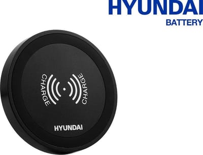 Hyundai – Draadloze telefoon oplader – Rond – Zwart