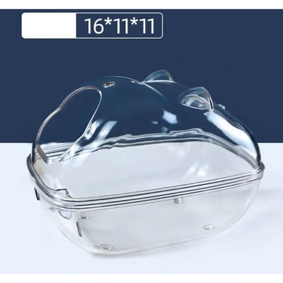 Transparante Plastic Kleine Badkuip Geschikt voor Hamsters Hamster Badkamer Hamster Zandbad Muis Doos L