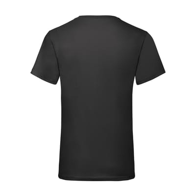 Fruit of the Loom Heren Valueweight V Neck T-shirt (Zwart)