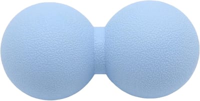 Harde pindamassagebal - Dubbele Lacrossebal Massagebal - Diepe weefselmassage - Rollerbewegingsbal - Geschikt voor myofasciale release, spierontspanning, acupressuur - Blauw