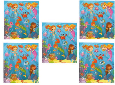 Zeemeermin Stickers | Mermaid | 5 stickervellen