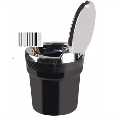 Mini Auto Prullenbak - 1 stuks - Auto Asbak - Universele Maat - Auto Prullenbak Met Led - Vuilbak Voor De Auto - Mini Auto Prullenbak - Bekerhouder - Geld Opberg Bakje Voor De Auto - Gerecycled Materiaal - Zwart