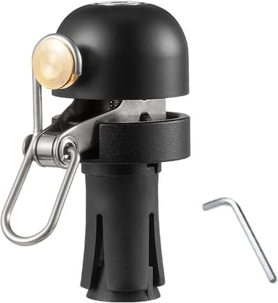 Fietsbel van legering - Extra luide fietsbel - Stuurbel voor fietsen - Alarm voor racefiets - Mountainbikebel - Fietsbel voor stuur - Zwart