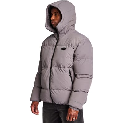 Street Cartel Romero Puffer Jassen Heren - Grijs - Maat XS - Nylon