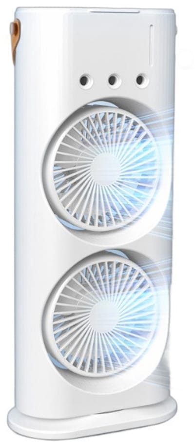 Draagbare Airco, Mobiele Airco Met Afstandsbediening, Stille Mobiele Airco, Mini USB Luchtkoeler Ventilator, 120° Oscillerend, Gekleurde Lamp, Snelle Koeling