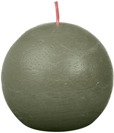 Bolsius - Rustiek bolkaars - Ø76mm - Fresh Olive