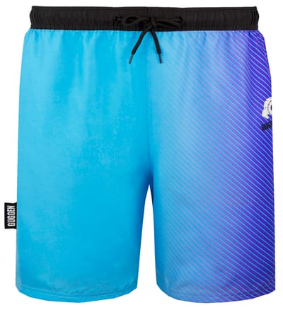 Zwemshort voor Heren met Patroonstrepen Blauw Paars