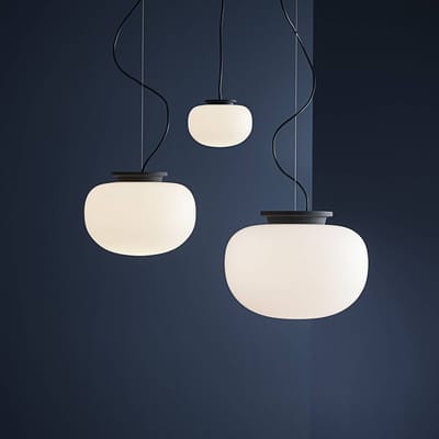 Frandsen Supernate Hanglamp Ø38 Opaal Wit/ Zwart