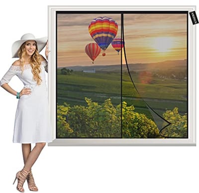 Magnetische Hordeur 105x80cm - Vliegenhor voor Deur en Raam zonder Kieren