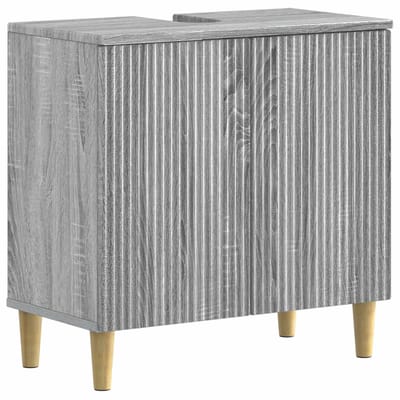 vidaXL - Wastafel - kabinet - voor - de - badkamer - ARNHEM - Grijs - Sonoma