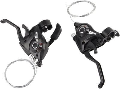 Fietsremhendel Versteller - Rem en Versnelling - Mountainbiken - 24-speed Verstelbaar - 19 x 7 cm - Zwart