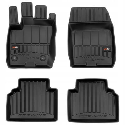 Frogum - 3D Pro-Line - Automatten Set - Geschikt voor FORD Tourneo Courier vanaf 2014 - 4-delig - Hoge Rand 6cm
