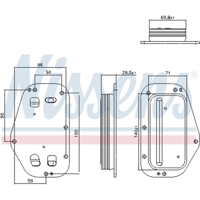 Olie radiator NISSENS 91360