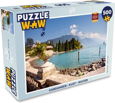 Puzzel Gardameer - Kust - Water - Legpuzzel - Puzzel 500 stukjes