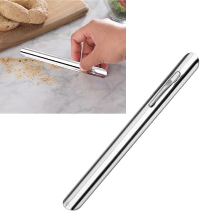 1 stuk aluminium vuilverwijderaar - lichtgewicht ontwerp, draagbaar en eenvoudig te gebruiken - bureau-reinigingskrabber - vuilverwijderaar voor restaurants - 16 * 0.5 * 150 MM - geschikt voor restaurants, huizen en obers - zilver.