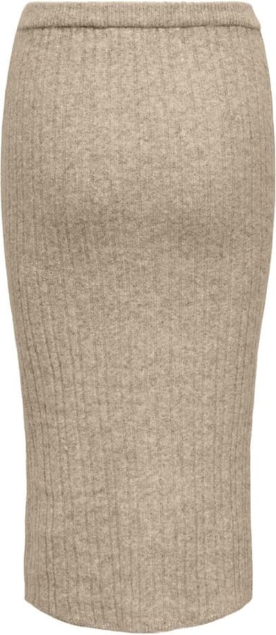 Only Onljeanett Life Mid Rib Kirt Humu | Beige | Maat: S