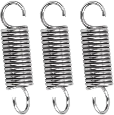 Trekveren Dubbele Haak - Verlengveren - Bevestigen van objecten - Roestvrij staal 304 - 4 stuks 45 mm - Zilverkleurig