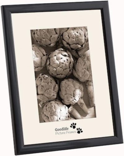 Fotolijst Merano 20x30 Zwart - Normaal glas - 12 mm breed profiel - Goodlife Picture Frames