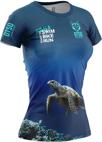 Otso Kona Turtles T-shirt Met Korte Mouwen Blauw XS