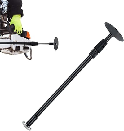 Brandhout Meetinstrument - Hout Meetlat - Efficiënt Hout Zagen - Magnetische Bevestiging - Verstelbaar 40-66cm - Zwart