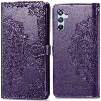 imoshion Hoesje - Geschikt voor Samsung Galaxy A26 - Mandala Bookcase - Paars