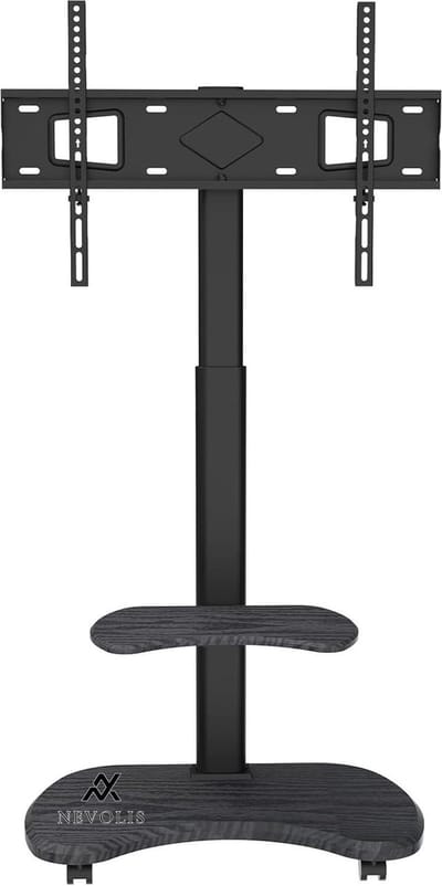 Nevolis Stellar TV Stand Roll-Up Wooden Board 32-70 Inch TVs Height Adjustable Swivel Trolley Wheels 45 kg Universal Stand Max. VESA 600 x 400 .