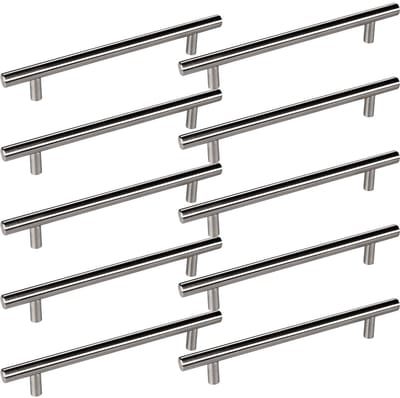 SOTECH Set van 10 meubelgrepen van G10 roestvrijstalen buis - staafhandgreepset / relaishandgrepen - 160 mm hartafstand - ladehandgreep