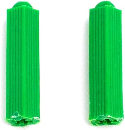 Schroeven en pluggen set - Pluggen M6 - Muurbevestiging - Groene expansiepluggen - M6 - Groen
