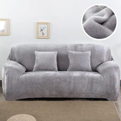 Fluwelen pluche dikkere bankhoes all-inclusive elastische sectionele bankhoes voor woonkamer chaise longue L-vormige hoekhoezen 1 seater