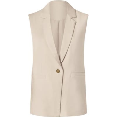 ESMARA Mouwloze dames blazer (Beige, 34)