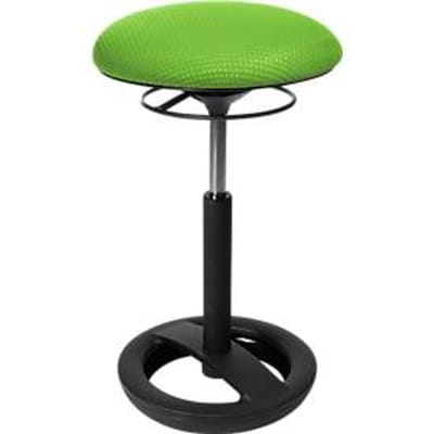 Stahulp Sitness HIGH BOB, ergonomische zitting, zithoogte 490 tot 700 mm, appelgroen, onderstel zwart gepoedercoat