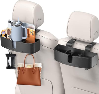 Praktische auto achterbank organizer met opbergruimte voor speelgoed, snacks en accessoires