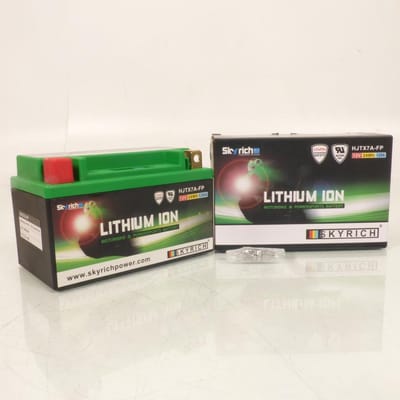 lithium skyrich voor scooter suzuki 125 an vecstar 1995 à 2000 ytx7a-bs / hjtx7a-fp / 12v 2.4ah neuf