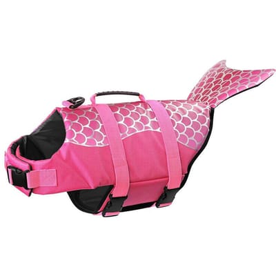 Haai Hond Zwemvest Verbeterd Drijfvermogen Kleine Honden Zwemkleding Veiligheidsvest met Handvat voor Middelgrote Grote Honden Surfen XS