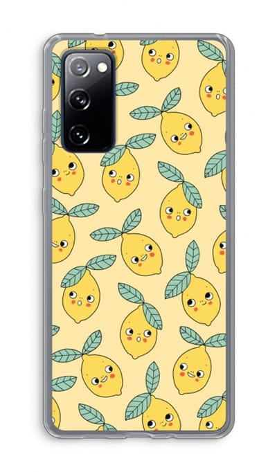 Hoesje geschikt voor Samsung Galaxy S20 FE / S20 FE 5G hoesje - Citroenen - Soft Cover Telefoonhoesje - Bescherming aan alle Kanten en Schermrand