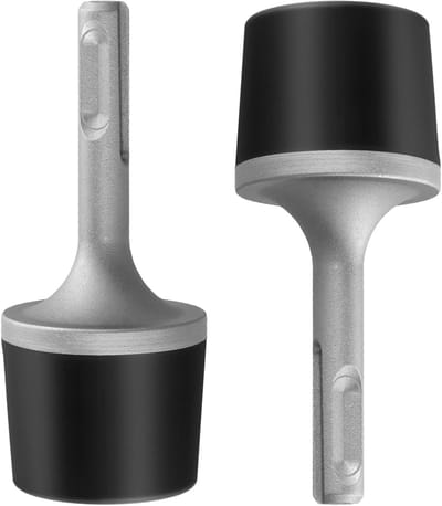 2 Stuks Geleide Rubber Hamer, 36.8 x 95mm, Zachte Hamer met Zwart Grijze Handgreep, Onmisbare Gereedschappen voor Loodgieterswerk en Klussen