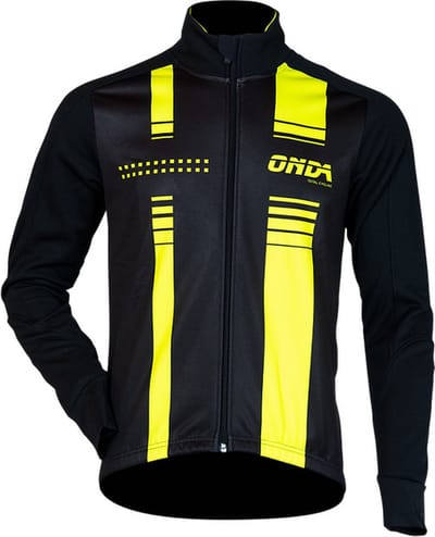 ONDA Fietsjack winddicht heren Zwart Fluo - Pro Minho - S