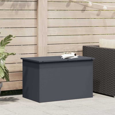 vidaXL - Tuinkussens - opbergdoos - Gegalvaniseerd - staal - 80 - x - 50,5 - x - 50 - cm