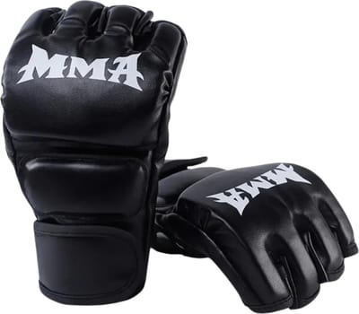 Livano MMA Handschoenen - Gloves - Sparring Handschoenen - Heren - Dames - Grappling - Bokshandschoenen - Vecht Handschoenen - Zwart