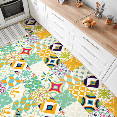 Antislip vloerstickers met beschermlaag - Settimo Tiles - 120x180cm - 24 stickers 30x30cm