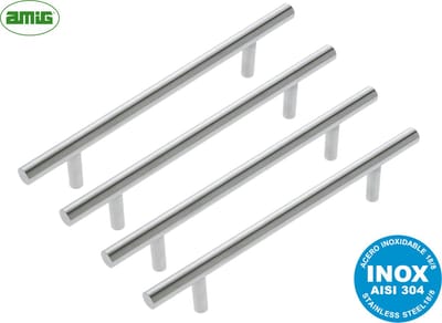 AMIG Luxe Handgreep Meubelgreep Lade Kast - 4 stuks - Hartafstand 256mm - ø12mm - RVS 304