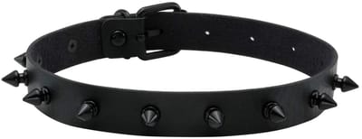 Dailygoods- Choker verstelbaar - Gotische halsband - Punk/Rock stijl - Lederen ketting - O-ring - Comfortabel PU-leder