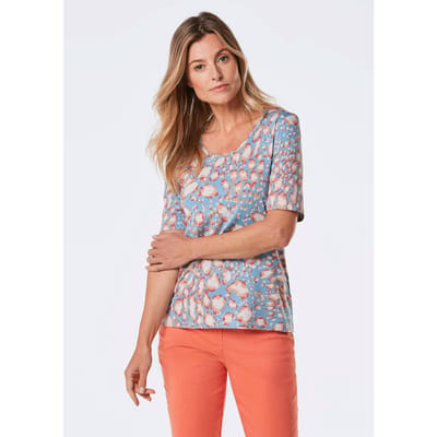 Gedessineerd shirt - lichtblauw / gedess. - Gr. 21 van Goldner Fashion