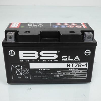 sla bs accu voor motor yamaha 250 ttr 1996 tot 2007 yt7b-bs nieuw