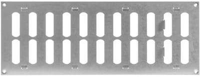 Verstelbare Gegalvaniseerde Luchtvent Cover 16" x 6" voor Binnen en Buiten - Ventilatierooster voor Thuis en Garage